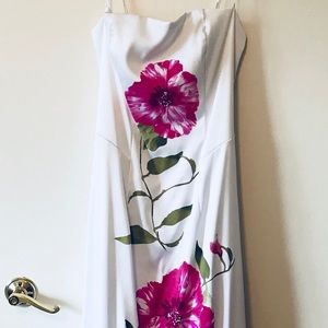 NWT XOXO Strapless Formal Dress, White